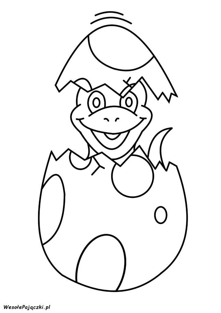 Jajo z którego wykluwa się dinozaur albo krokodyl