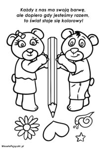 Kolorowanka z misiami